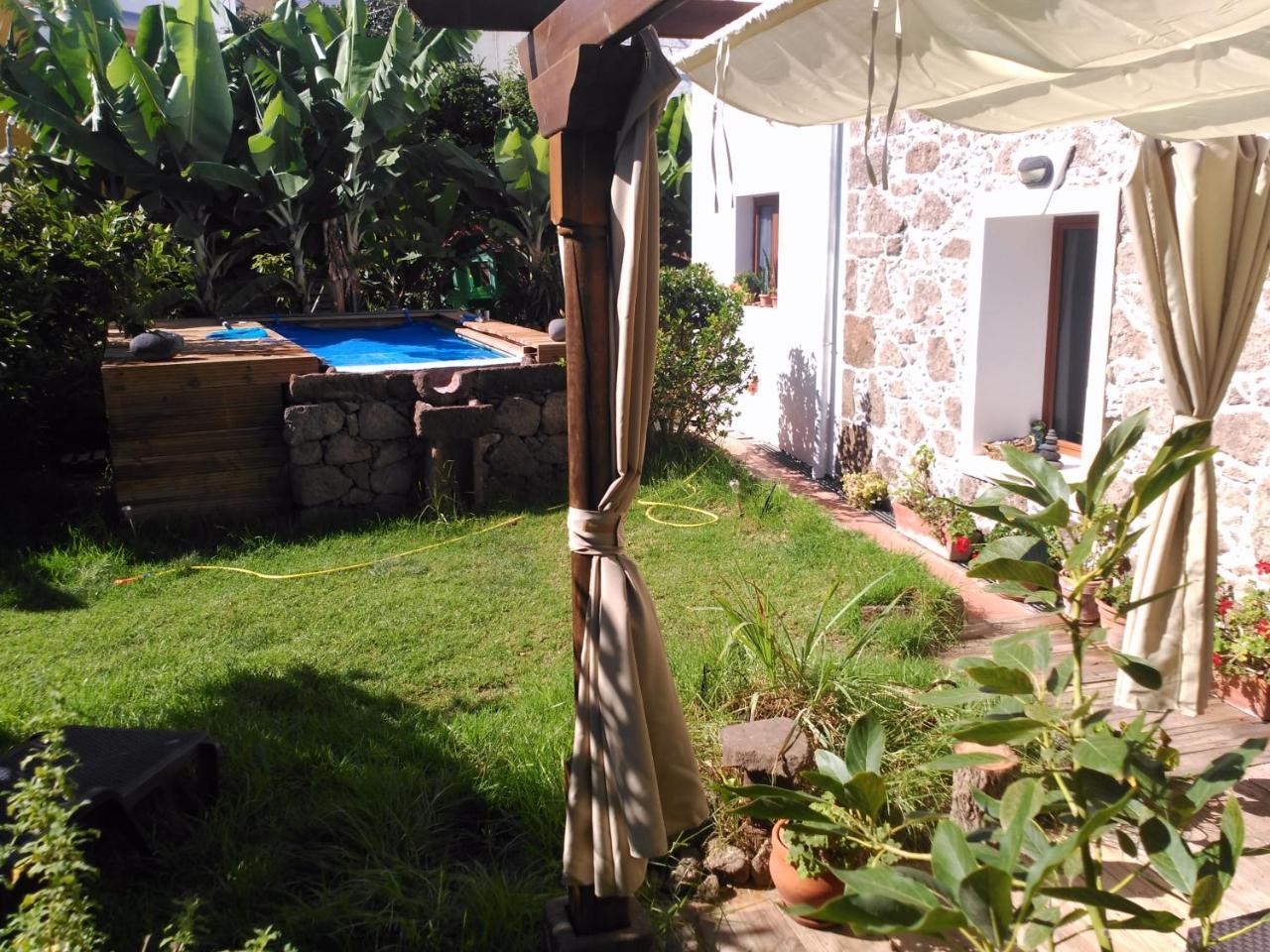 Villa Canaria Piscina Jacuzzi Jardin Santa Maria de Guia de Gran Canaria Bagian luar foto